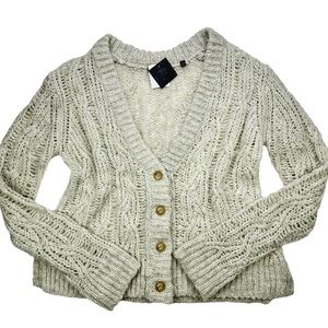 ATM Cable-Knit Cardigan sweater, NWT, S
